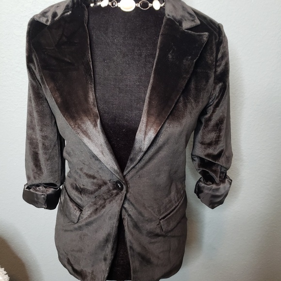 Black stretch blazer - Picture 1 of 3